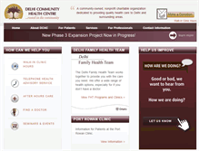 Tablet Screenshot of dchc.ca